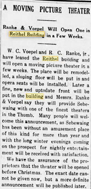 Lincoln Theatre - Nov 26 1914